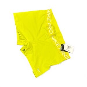 Nike Pro Women's Neon Yellow Athletic Shorts